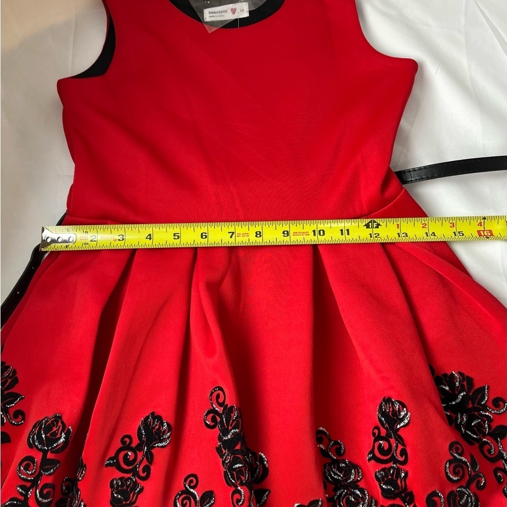 Beautee's Holiday Big Girls 3-Pc Velvet Shrug Dress w/Necklace (NEW) - Picture 14 of 16